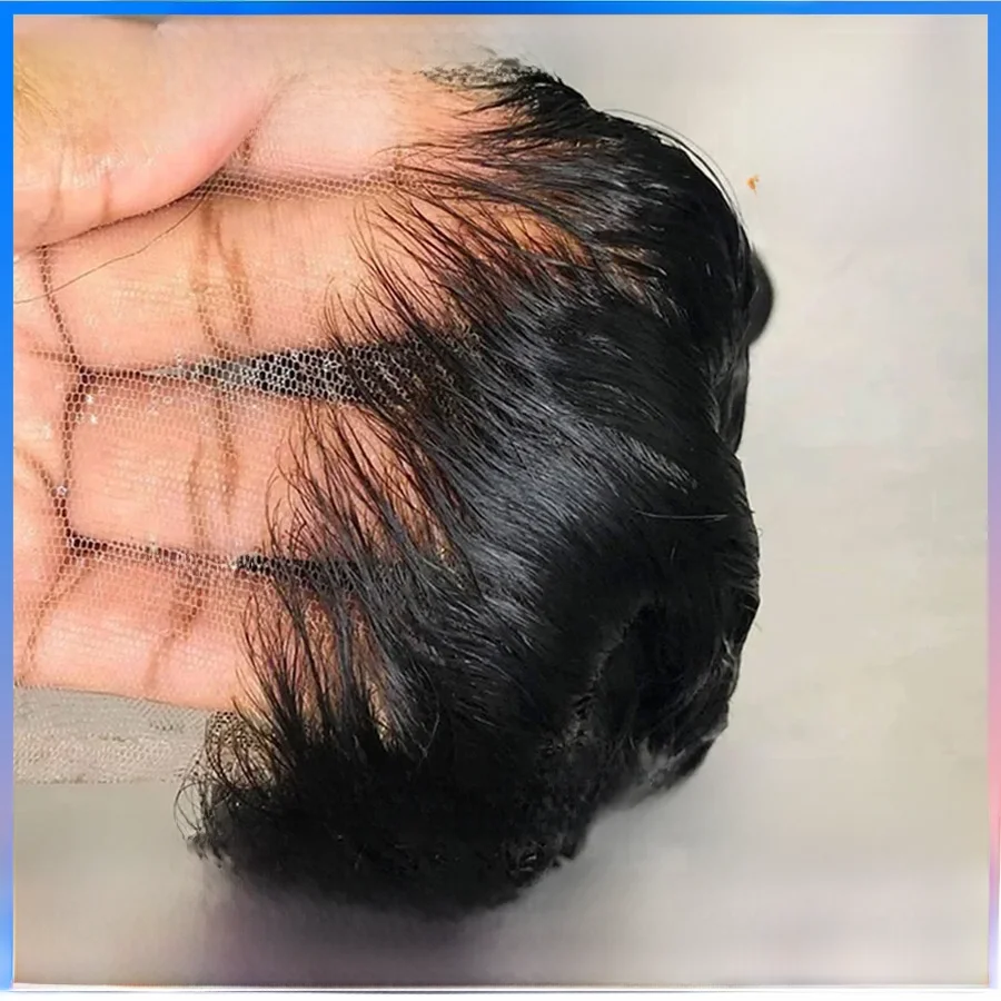 Wow Angel Onzichtbare 13X4 Kant Frontale Alleen Met Baby Haar Steil Remy Human Haar Melt Skins Hd Transparant vetersluiting Alleen - afbeelding 2