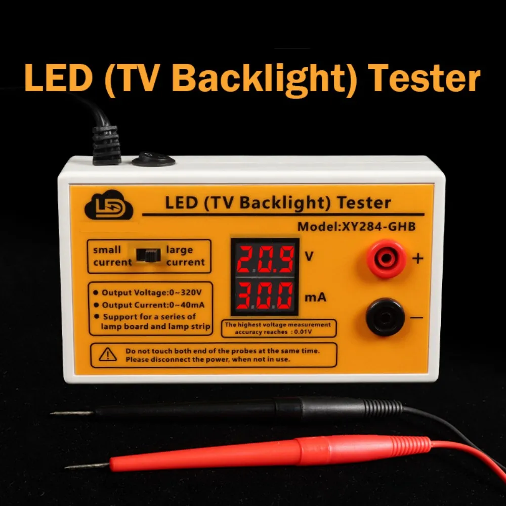 LED TV Backlight Tester XY284 Multipurpose Dual Digital Display Screen Tester 0~320V TV Lamp Strips Beads Repair Accessory Tool