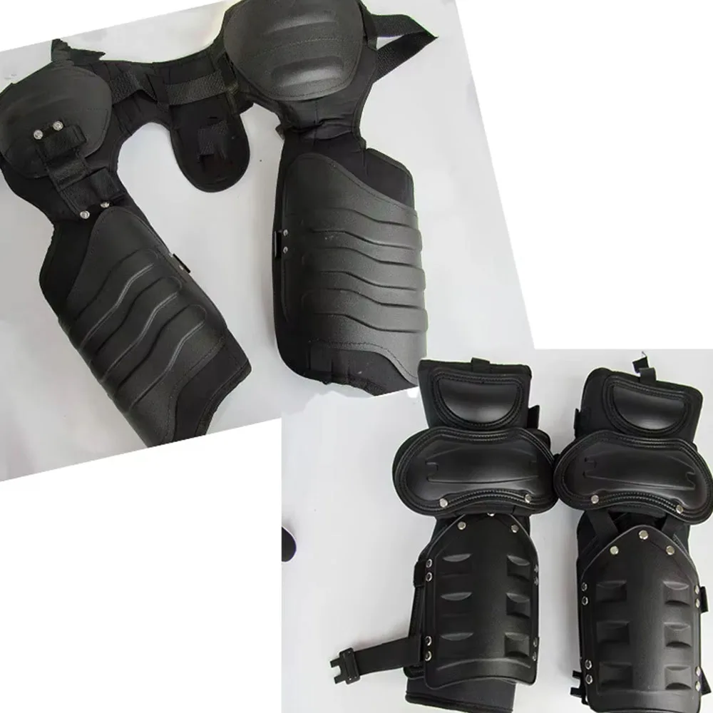 Tactical Protective Gear with Outdoor Protective Vest Knee Arm Hand,  Airsoft Body Armor Suit Costume for Motorcycle Riding