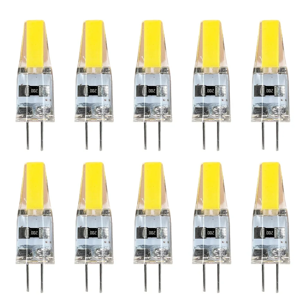 10Pcs/Pack Dimmable Mini G4 LED COB Lamp 6W Bulb AC DC 12V 220V Candle Lights Replace 30W 40W Halogen for Chandelier Spotlight