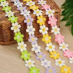 1 Inch Width Flower Lace DIY Arts And Crafts Materials Water Soluble Milk Silk Apparel Sewing Accessory Dream Catcher Making Kit