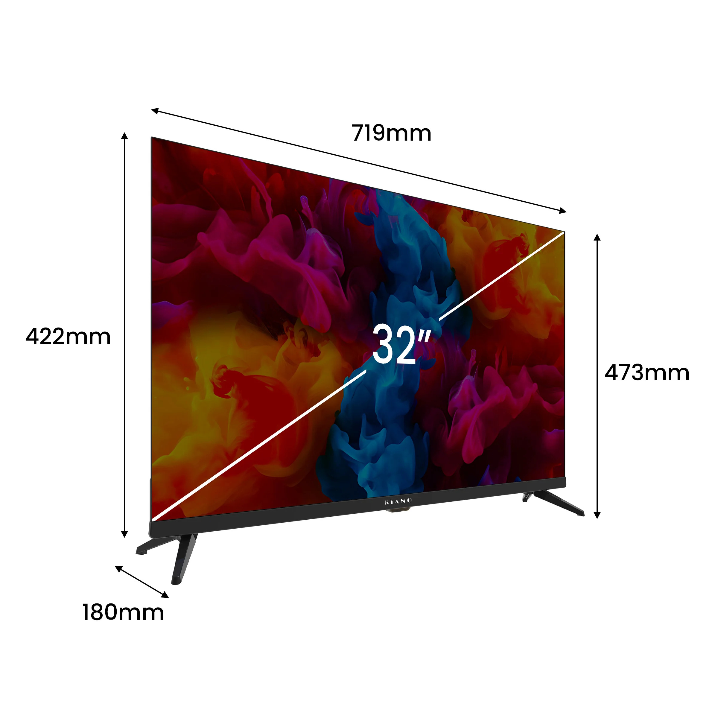 Fotografia 7: TV LED Kiano Elegance 32 polegadas HD Ready Preta