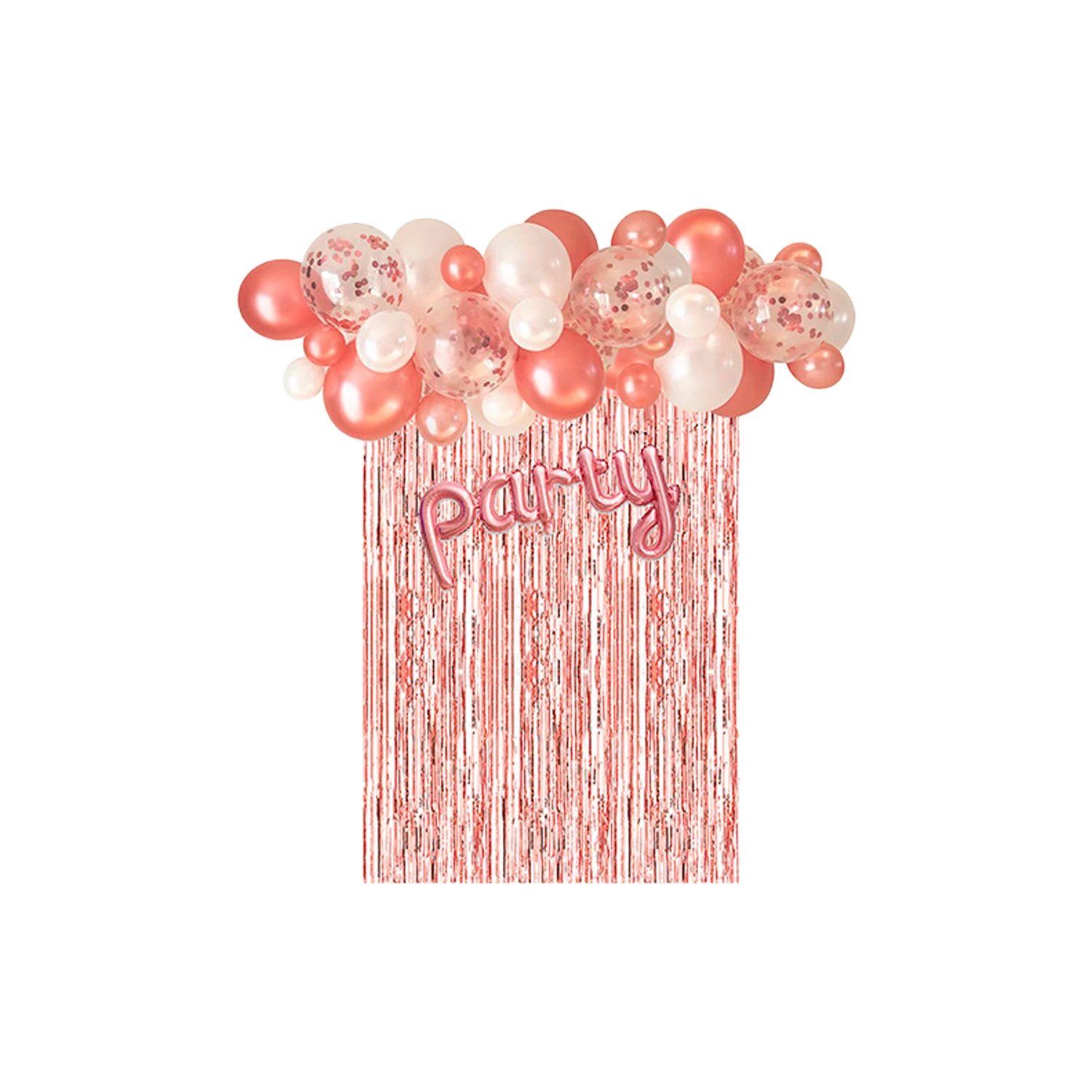 Pink White Balloon, 45 Pcs Pink Balloons, Pink Pink Balloon Dots a Curtain, for Birthday Party Girl Decorations