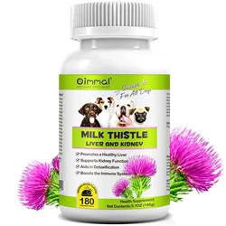 MILK THISTLE LIFE and KIDNEY Suitable for All Dogs, Promotes a Healthy Liver, Supports Kidney Function, Aids in Detoxification