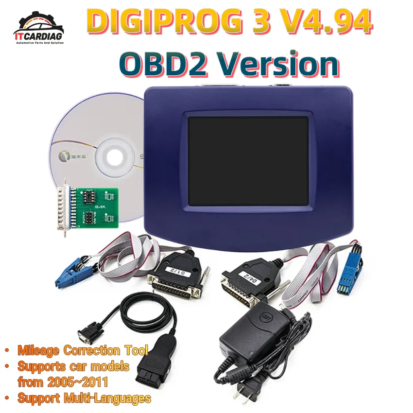 

DIGIPROG 3 OBD DigiprogIII V4.94 Программатор наружным диаметром 0 метров для автомобилей до 2012 года. Цифровой многоязычный инструмент K-M.