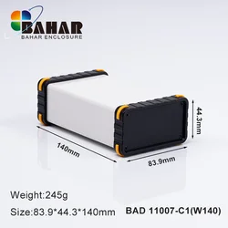 Modern Bahar Aluminum Enclosure Wire Junction Box Instrument Shell Battery Case Model BAD11007 outdoor distribution instrument