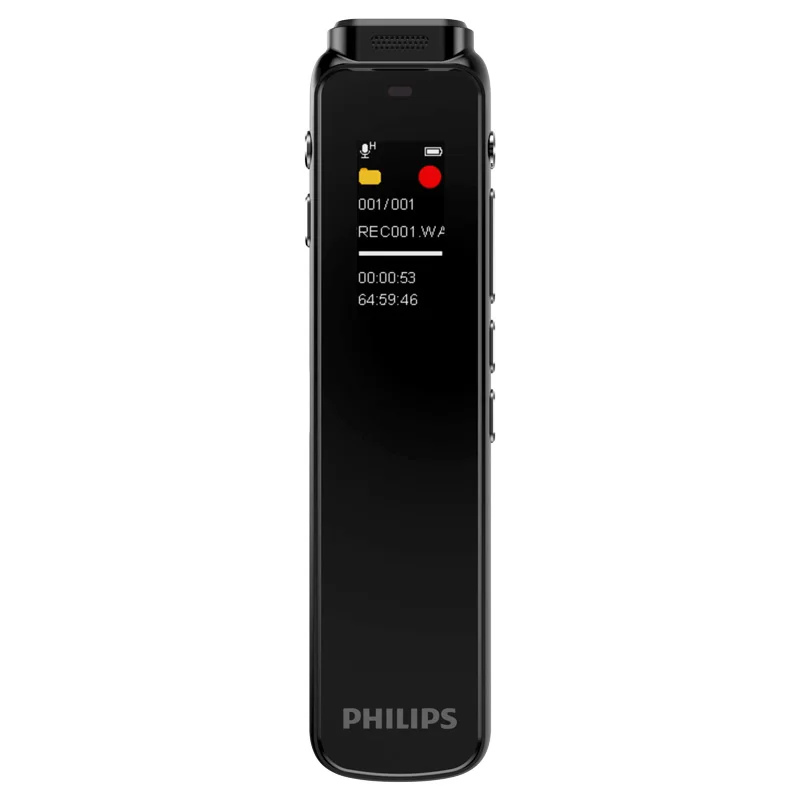 PHILIPS VTR5010 32GB Smart Audio Recorder with Large AI Speech Transcription Model One-Click Recording Digital Noise Canceling W