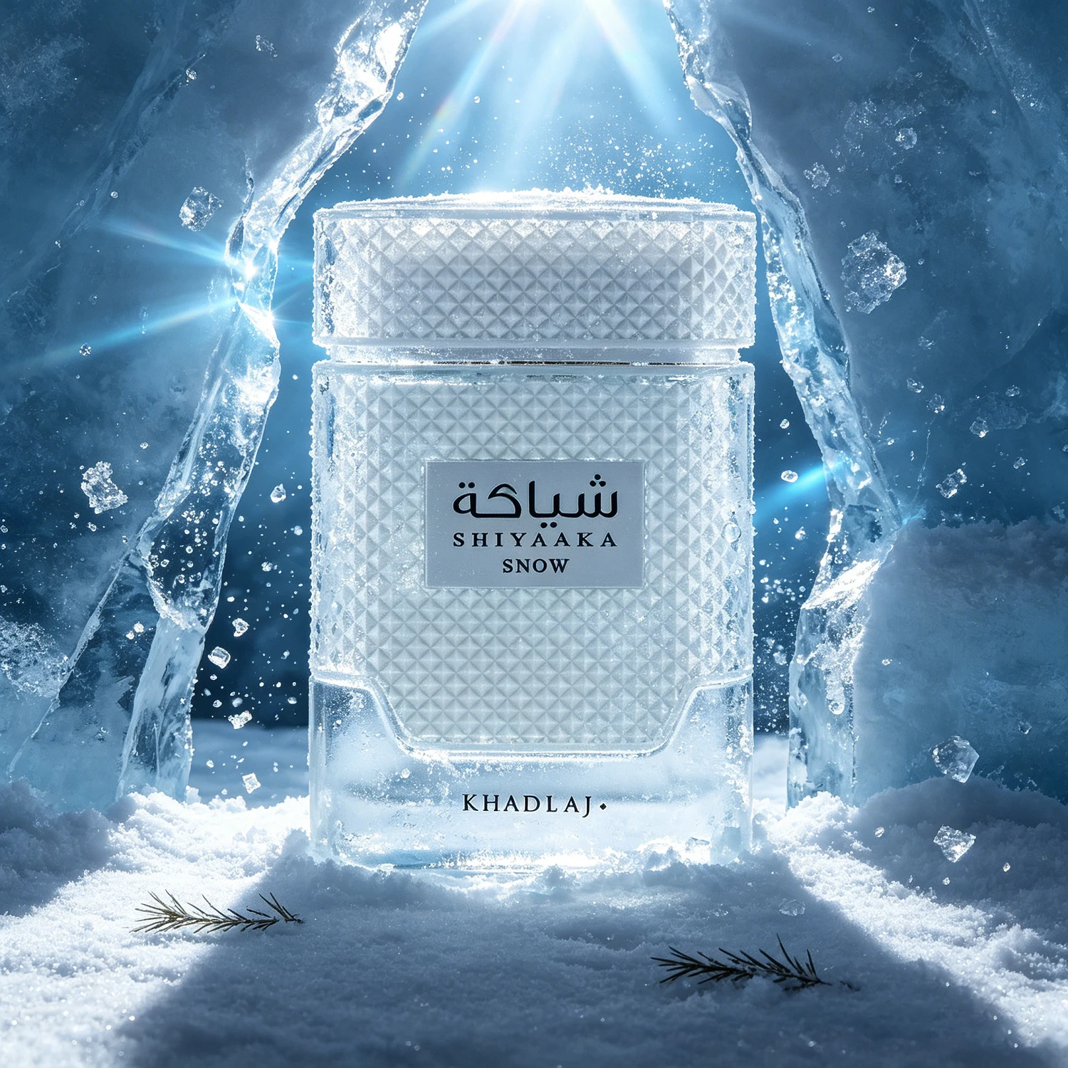 

Khadlaj Shiyaaka Snow Eau de Parfum Spray for Men – Crisp Citrus, Warm Spicy & Woody Aromatic Scent, Long-Lasting Fragrance, Perfect Gift, 3.4 fl oz / 100 ml