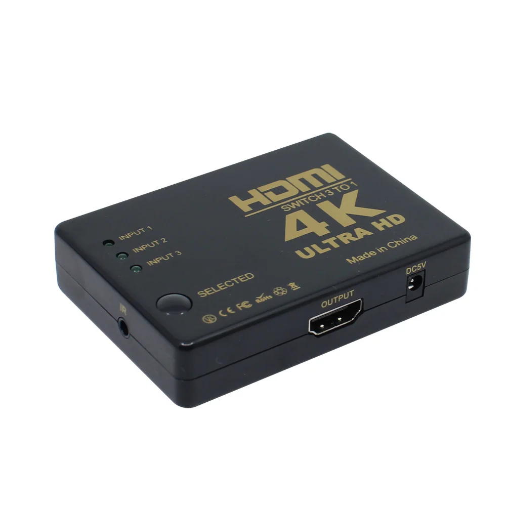 Nexy HDMI Switch Selector Selector 3 Port Support 4K UHD