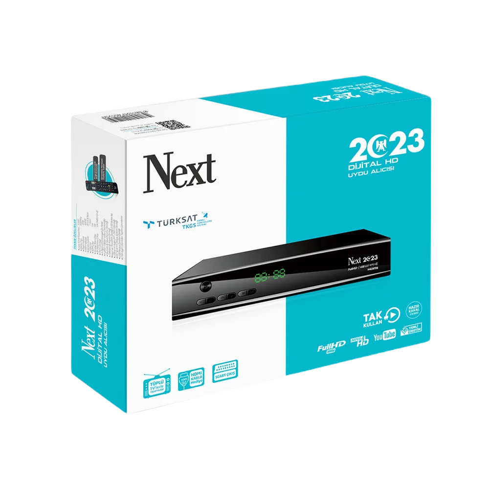 

Next 2023 Desktop MPEG4 HD Satellite Receiver - Turkish-Made Quality Satellite TV Receivers