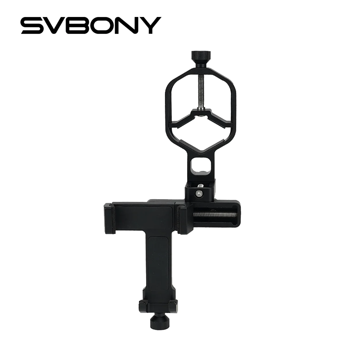 SVBONY SV214 Pro 3-osiowy uniwersalny adapter do smartfona 28mm-48mm/44mm-64mm zakres zacisku do teleskopu lub Digiscoping