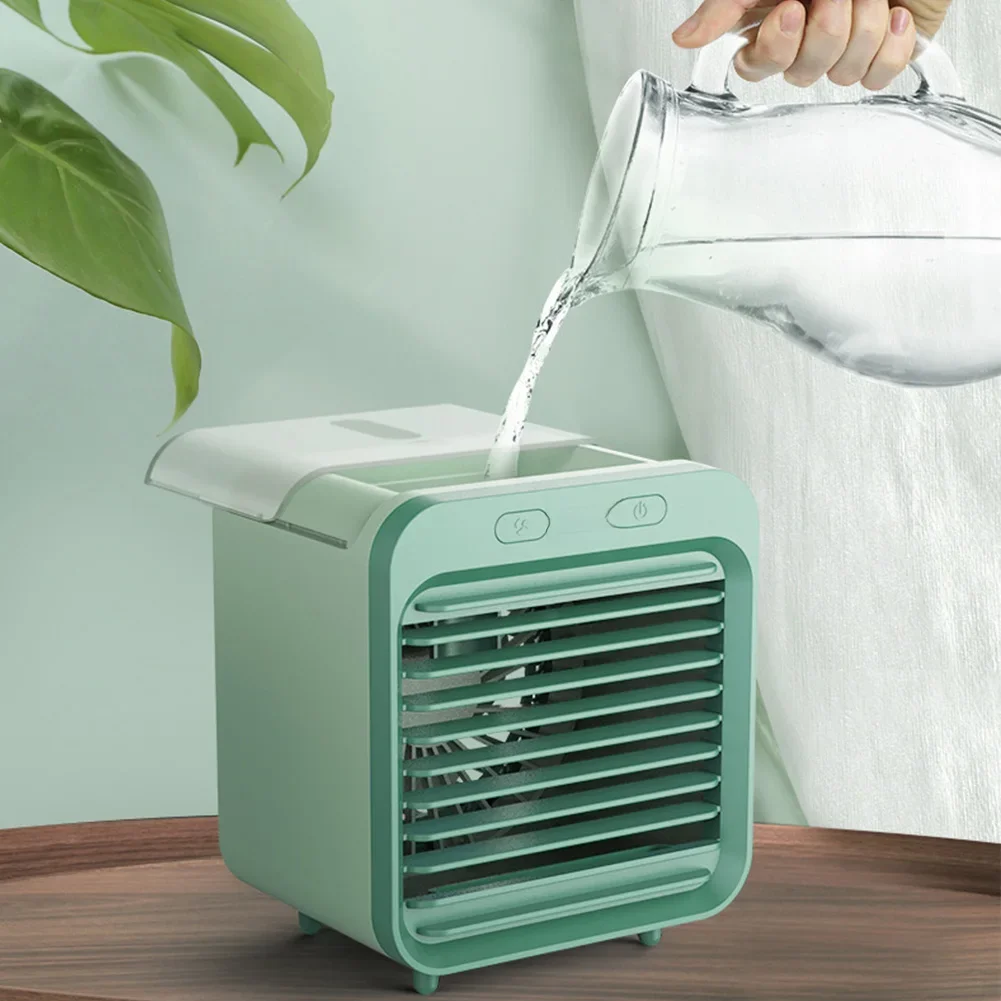 Nowy Przenośny Mini Wentylator Klimatyzacyjny USB z 3 Trybami Chłodzenia, Wentylator Klimatyzacyjny, Wentylator Chłodzący Powietrze, Wentylator Biurkowy — zdjęcie 2