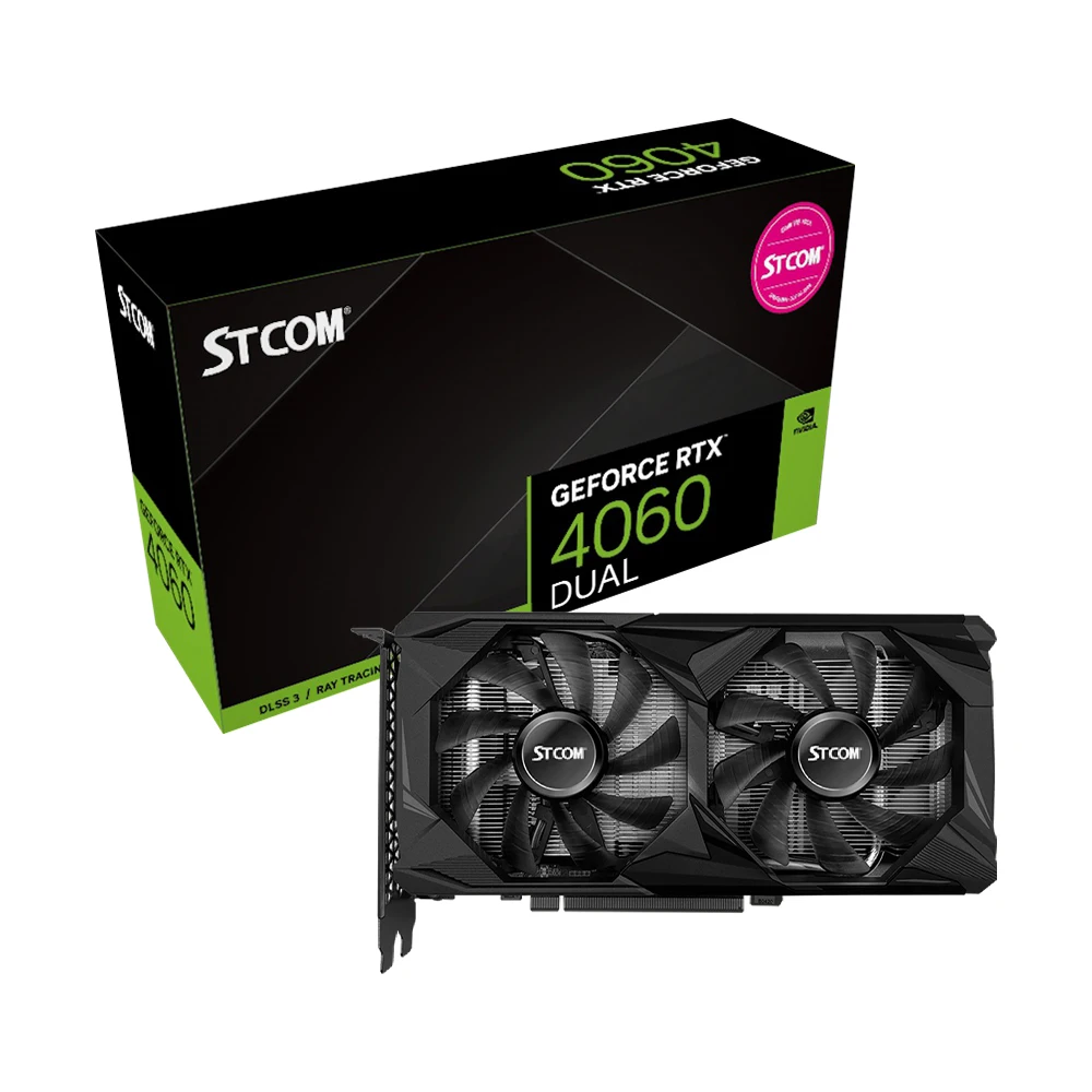 STCOM GEForce RTX 4060 DUAL D6 8GB