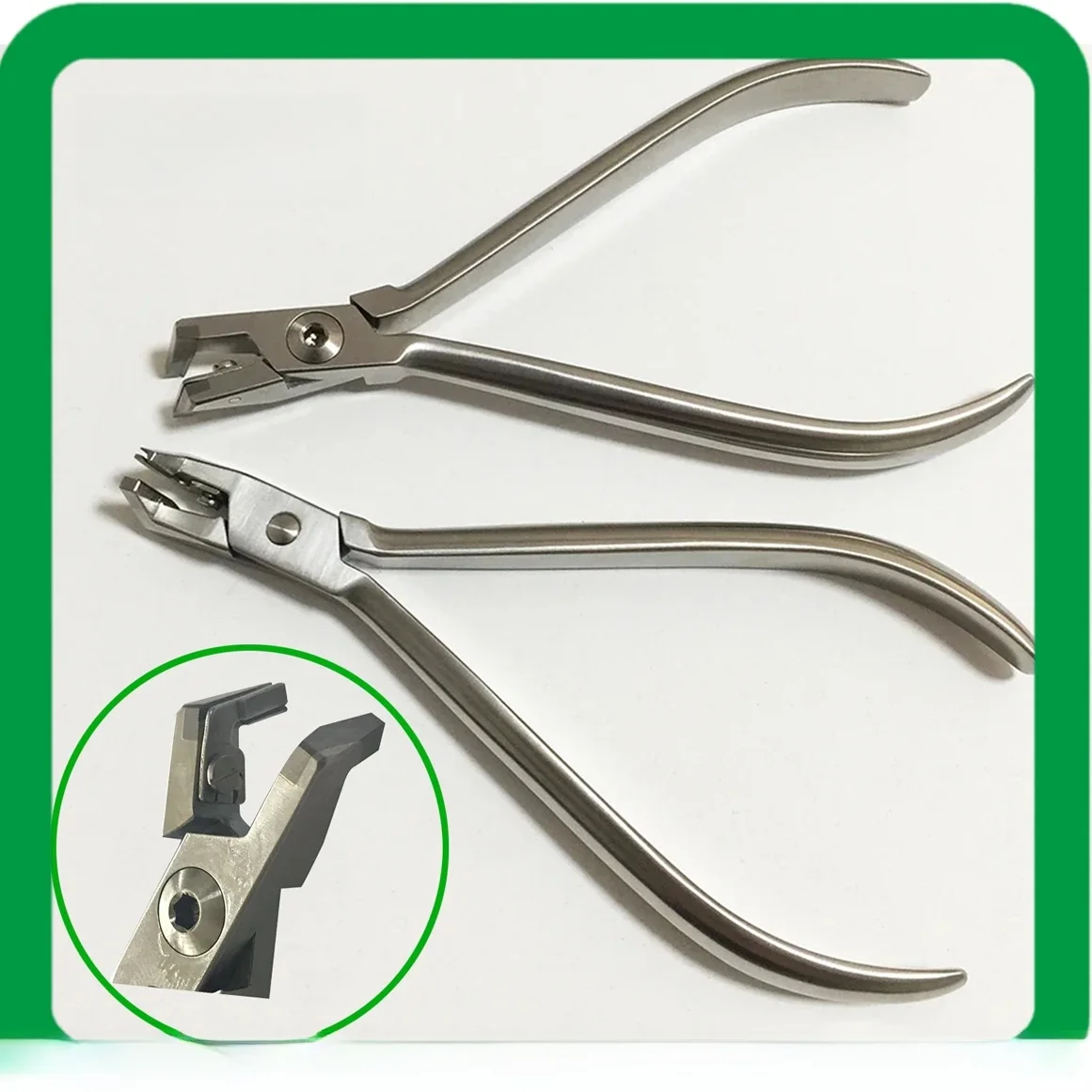 Denxy-1pc-płaski obcinacz końcówki distalnej-wysokiej jakości-szczypce ortodontyczne obcinacz do ligatur szczypce dentystyczne wspornik ortodontyczny drut łukowy — zdjęcie 2