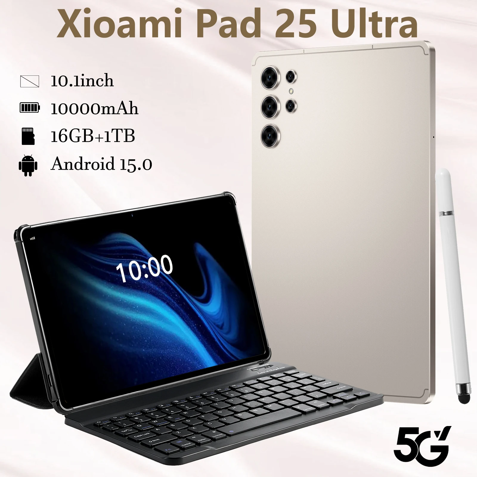 

New Pad 25 Ultra Hot Tablet 10.1inch HD Screen Android15 Global 10000mah tablets PC 5G Dual SIM WIFI GPS