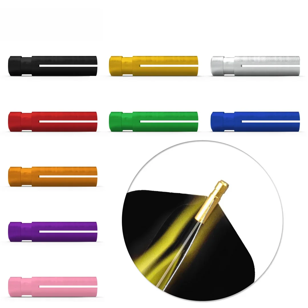 CyeeLife 9PC Protège-flights de fléchettes en aluminium, accessoires pour fléchettes, outil pour fléchettes, plusieurs couleurs disponibles