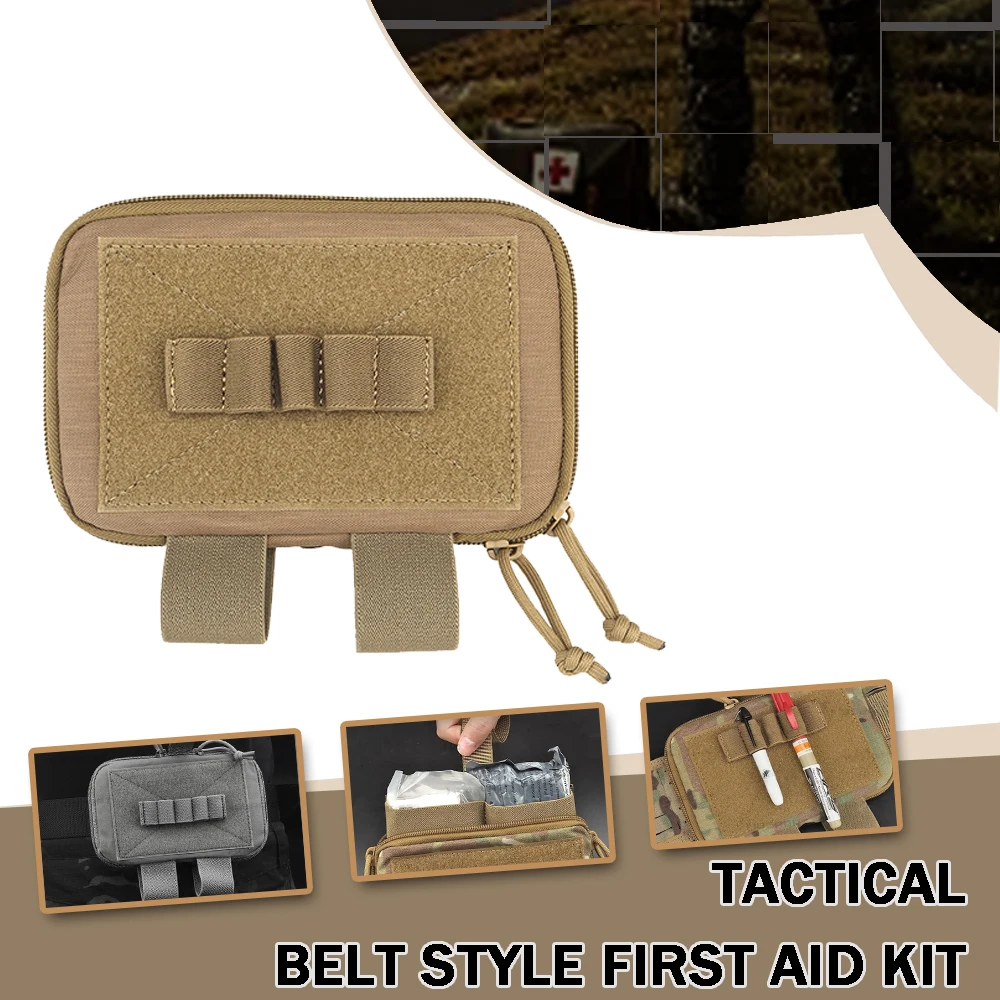 

Tactical Belt Style First Aid Kit Outdoor Rapid Response Trauma Kit Lightweight Nylon Structure IFAKSurvival Hunting Camping Bag