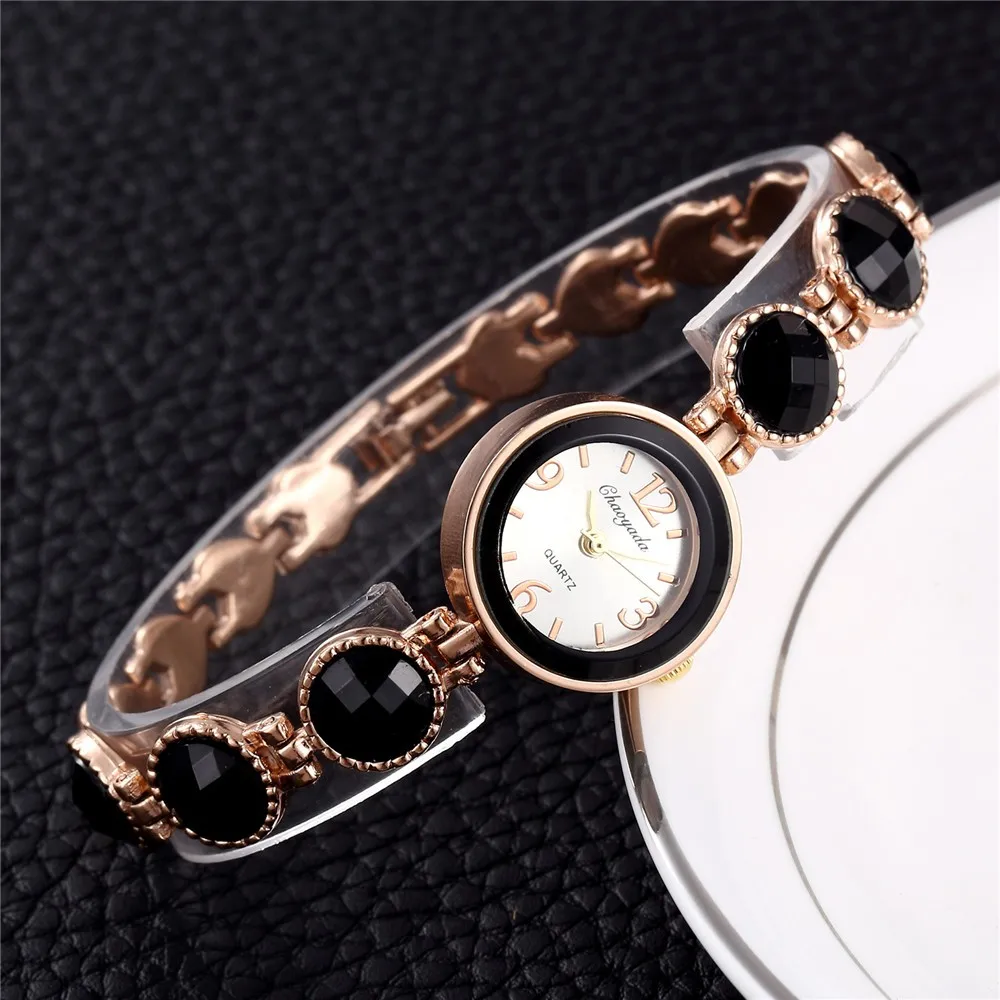 Women Bracelet Watch Fashion Casual Bread Time Quartz Relojes Round Dial Clock Female Wristwatch Relogio Feminino polshorloge