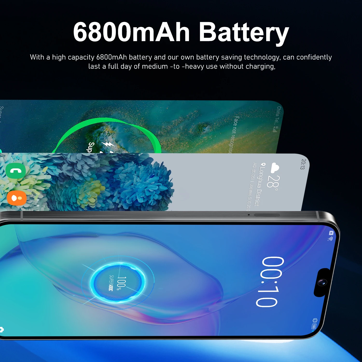 2025 HEIßER Original Für Marke Smartphone 7,3 zoll Neue i16 ProMax Vollbild 4G 5G Handy 6800 mAh Handys Globale Version