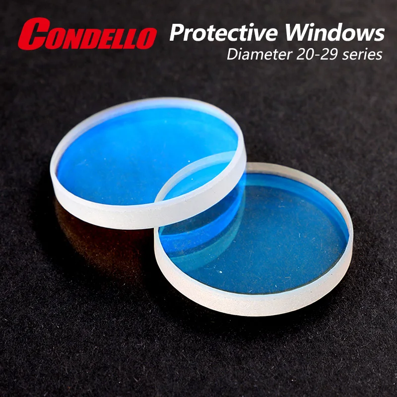 Condello Laser Protective Lens D20-D29 Silica Protection Windows for Precitec Raytools WSX Fiber Cutting Welding Machine Head