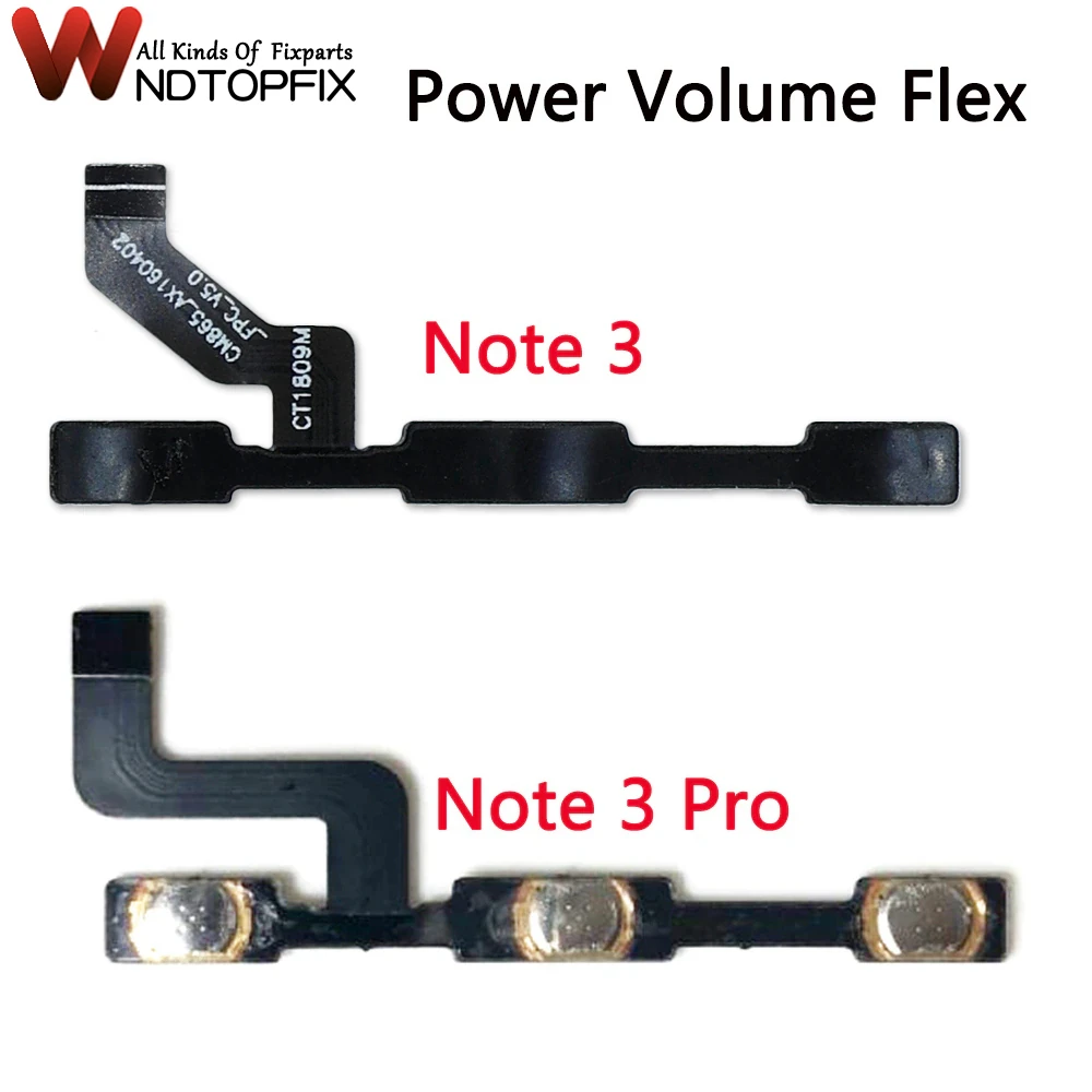 

Power Volume Button Switch On Off Button Flex Cable For Xiaomi Redmi 3 Note Pro Power Switch On Off Volume Button Flex Cable