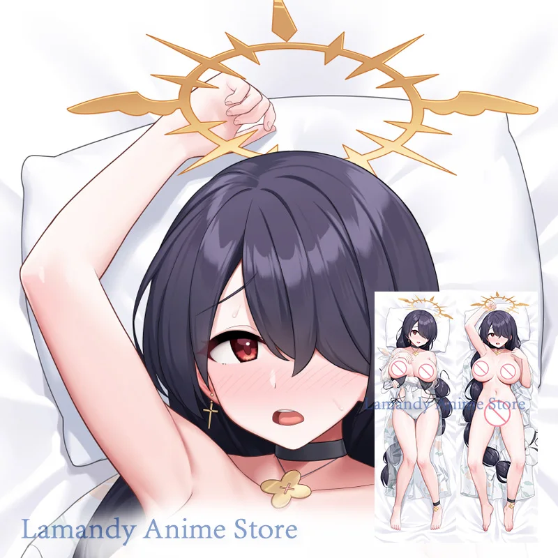 

Dakimakura Blue Archive Wakaba Hinata Anime Double Sided Print Pillowcase Life Size Body Pillow Cover