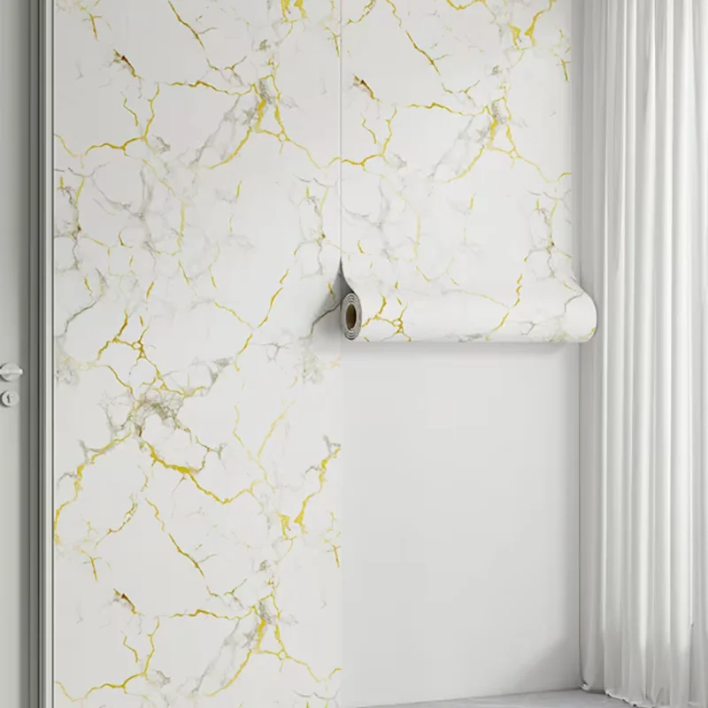 

1 рулон мраморных водонепроницаемых и необрастающих толстых пенопластовых обоев, самоклеящаяся наклейка на стену, подходящая для спальни и гостиной