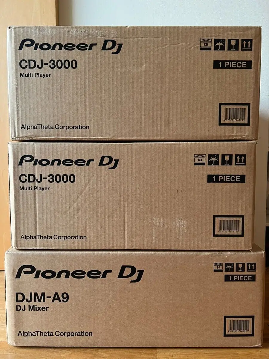 DISCOUNTED Pioneer DJ CDJ 3000 Pair + DJM-A9 DJ Controller Mixer 100V NEW