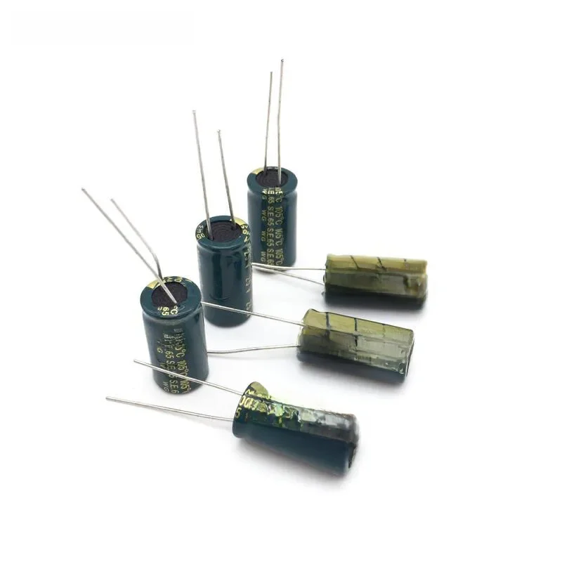 10 szt. Aluminiowy kondensator elektrolityczny 2200 uF 25 V 10 * 20 mm frekuensi tinggi Radialny kondensator elektrolityczny — zdjęcie 2