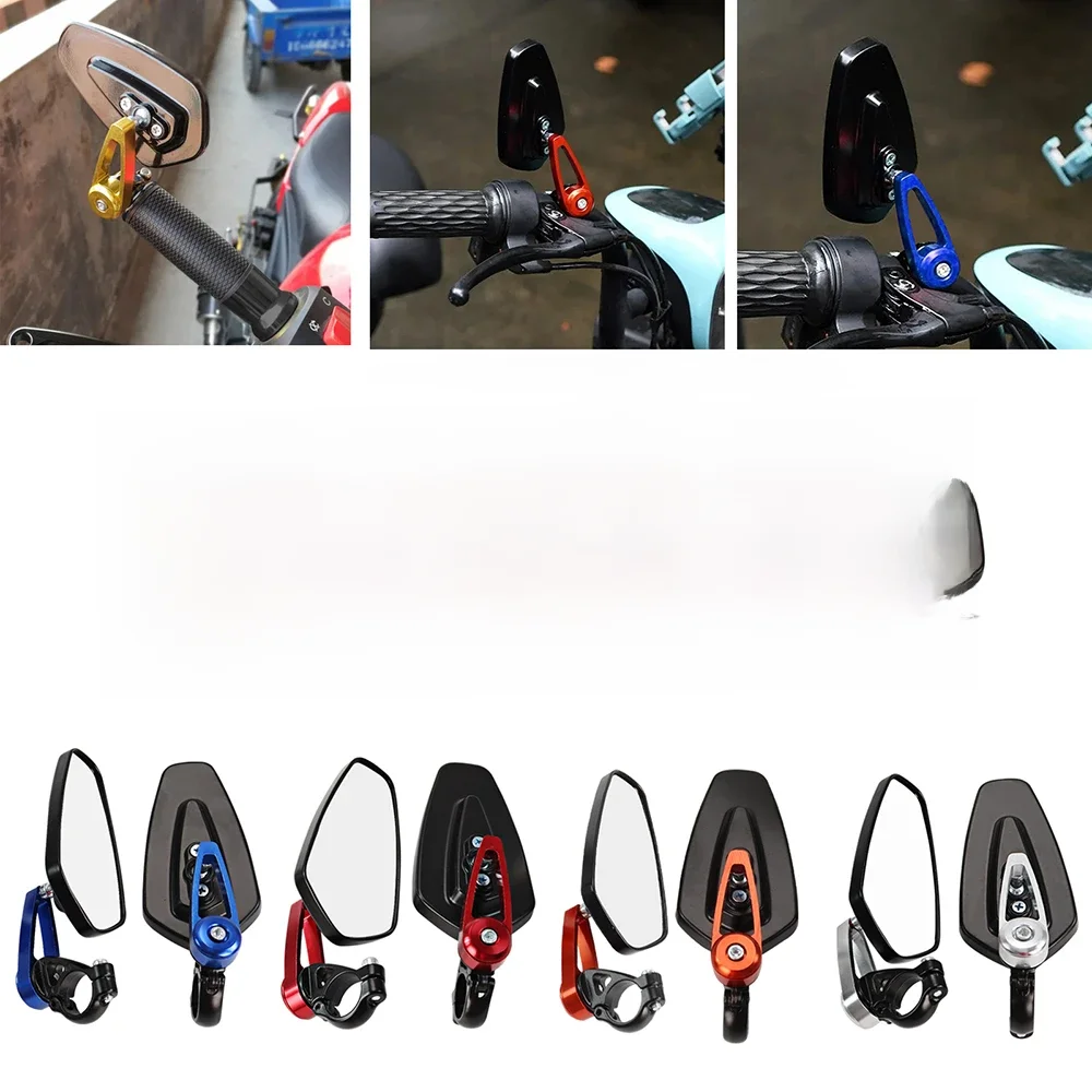 AliExpress JNYD 1 Pair 7/8" 22mm Motorcycle Aluminum Bar End Side Rearview Mirror Universal Motorbike Bike Handlebar Rear View Mirrors For Honda