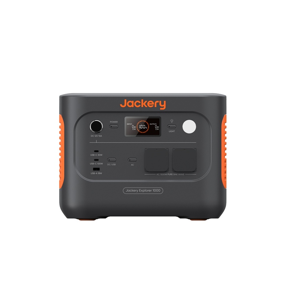 Jackery Solar Generator 1000 V2 1070Wh LiFePO4 Portable Power Station 1500W AC/100W USB-C Output, 1 hour Quick Charge for Outdoor, Off-Grid, RV, Emergency