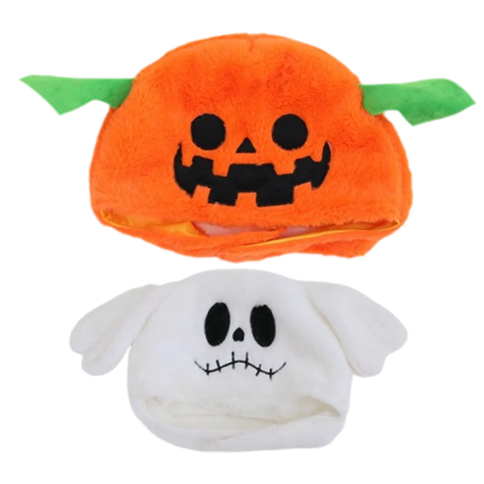 

2 Pieces Halloween Head Covers Soft Hat Headwrap for Winter Masquerade Party Cosplay Costume Hat Cozy Party Photo Props Women