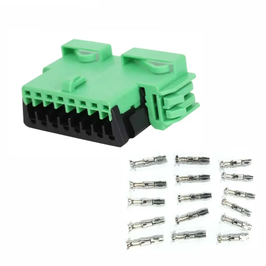 Connecteur de Terminal OBD2 16 broches pour voiture Peugeot/Citroen, adaptateur de bricolage à 16 fils, nouvelle prise d'énergie automatique, capteur de harnais, coque de prise, 1 pièce