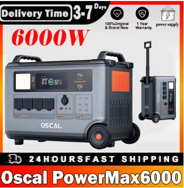 

Oscal PowerMax6000 EU-Plug Power Station, 3600Wh a 57600Wh, bateria LiFePO4, 14 saídas, 120V, 240V, saída de dupla voltagem, 600