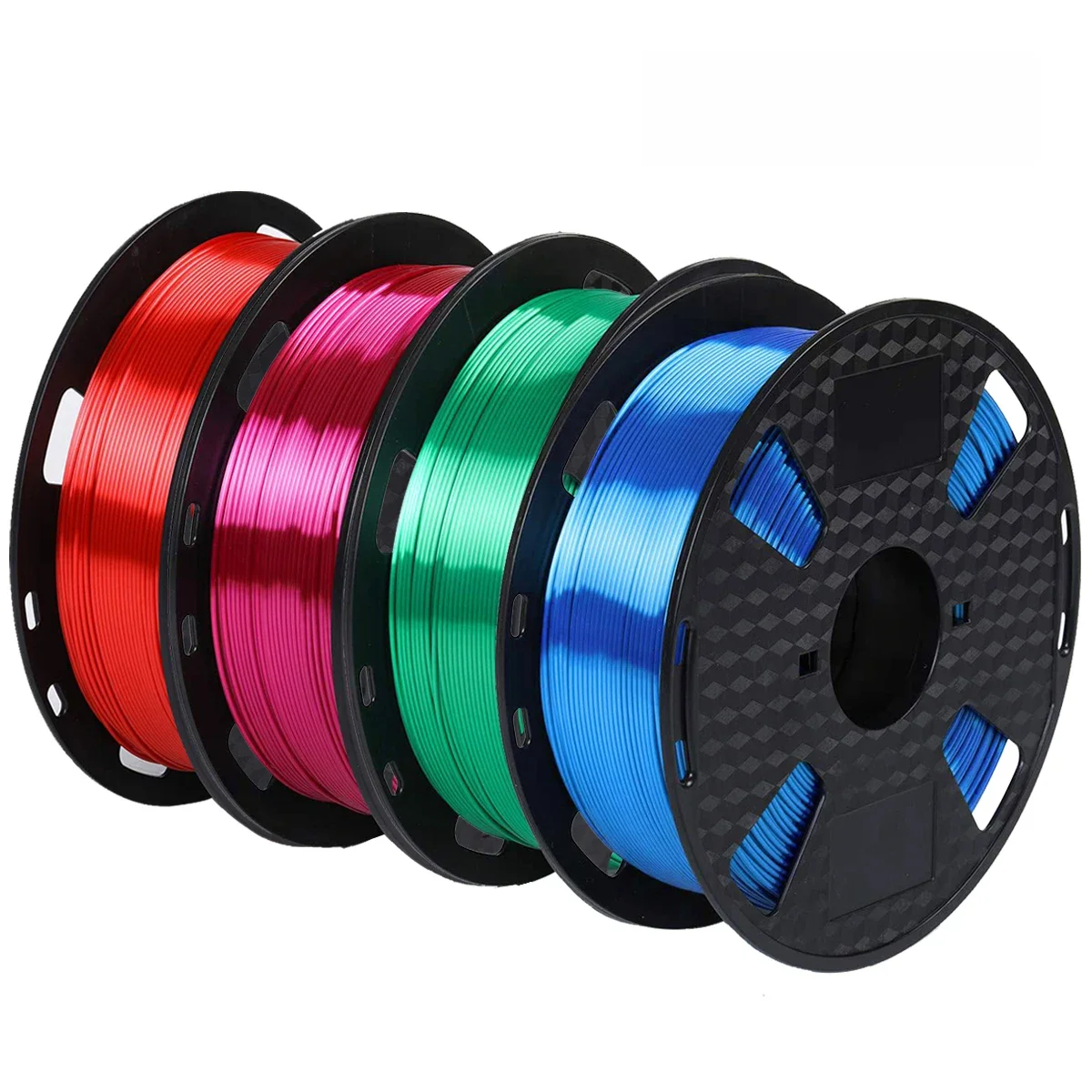 250g Jedwabny Filament PLA do Drukarki, Czerwony Zielony Niebieski Czarny Jedwabny Filament do Drukarki 3D, Drut do Druku, Pakowanie Próżniowe 1.75mm — zdjęcie 2
