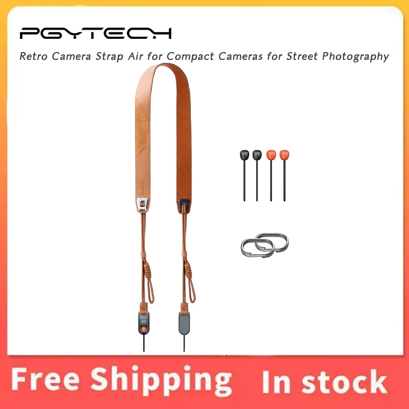 PGYTECH Retro Camera Strap Air Autumn Canyon Tan Genuine Leather Quick Release FOR Fujifilm Sony Nikon Canon Compact Cameras