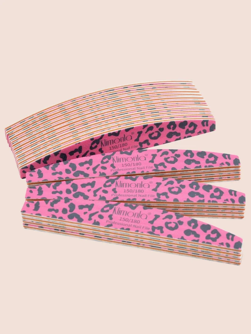 3/5/10/25/50 قطعة ملفات الأظافر 150 180 الوردي إيفا سميكة ملفات الأظافر الصنفرة مزيل الجلد الميت عازلة الملفات مانيكير أداة مجموعة