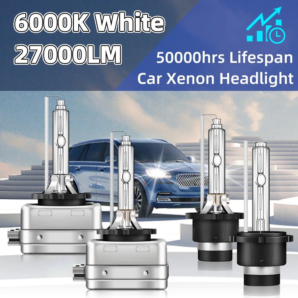 【セール中】D1S キセノンランプ超高輝度 12V 55 ワット Hid 車のヘッドライト D2S D3S D4S 6000K 8000K 10000K 交換用自動キセノンヘッドライト Blubs