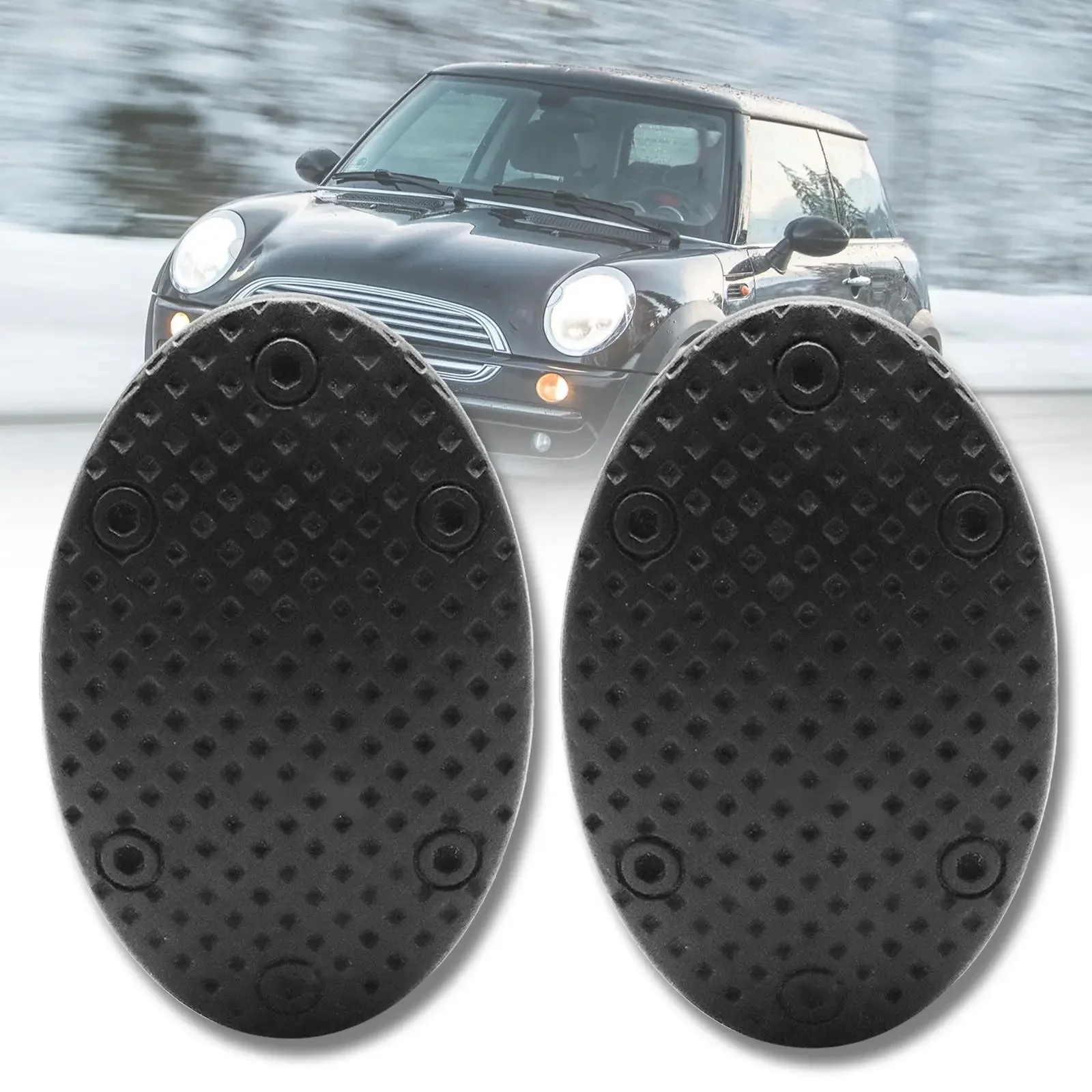 2 pièces pour Mini Cooper One S R50 R53 R55 R56 R60 F55 F56 F54 Countryman Clubman accessoires embrayage frein caoutchouc pédale couvre tampons