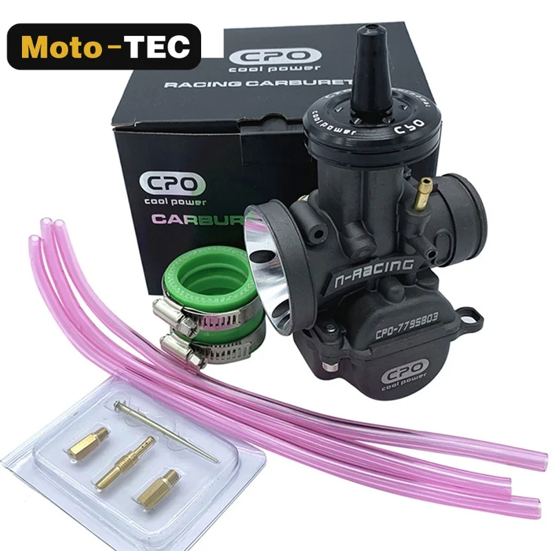 Motorcycle Modified Racing Carburetor CPO PWK 24mm 26mm 28mm 30mm Black Carb for Dirt Bike ATV Scooter