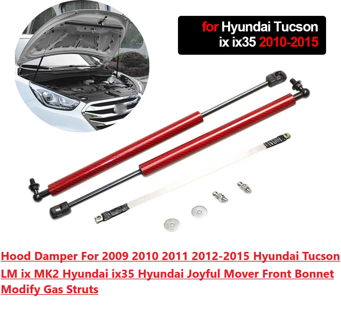 

Hood Damper For 2009-2015 Hyundai Tucson LM ix MK2 ix35 Joyful Mover Front Bonnet Modify Gas Struts Lift Support Shock Absorber