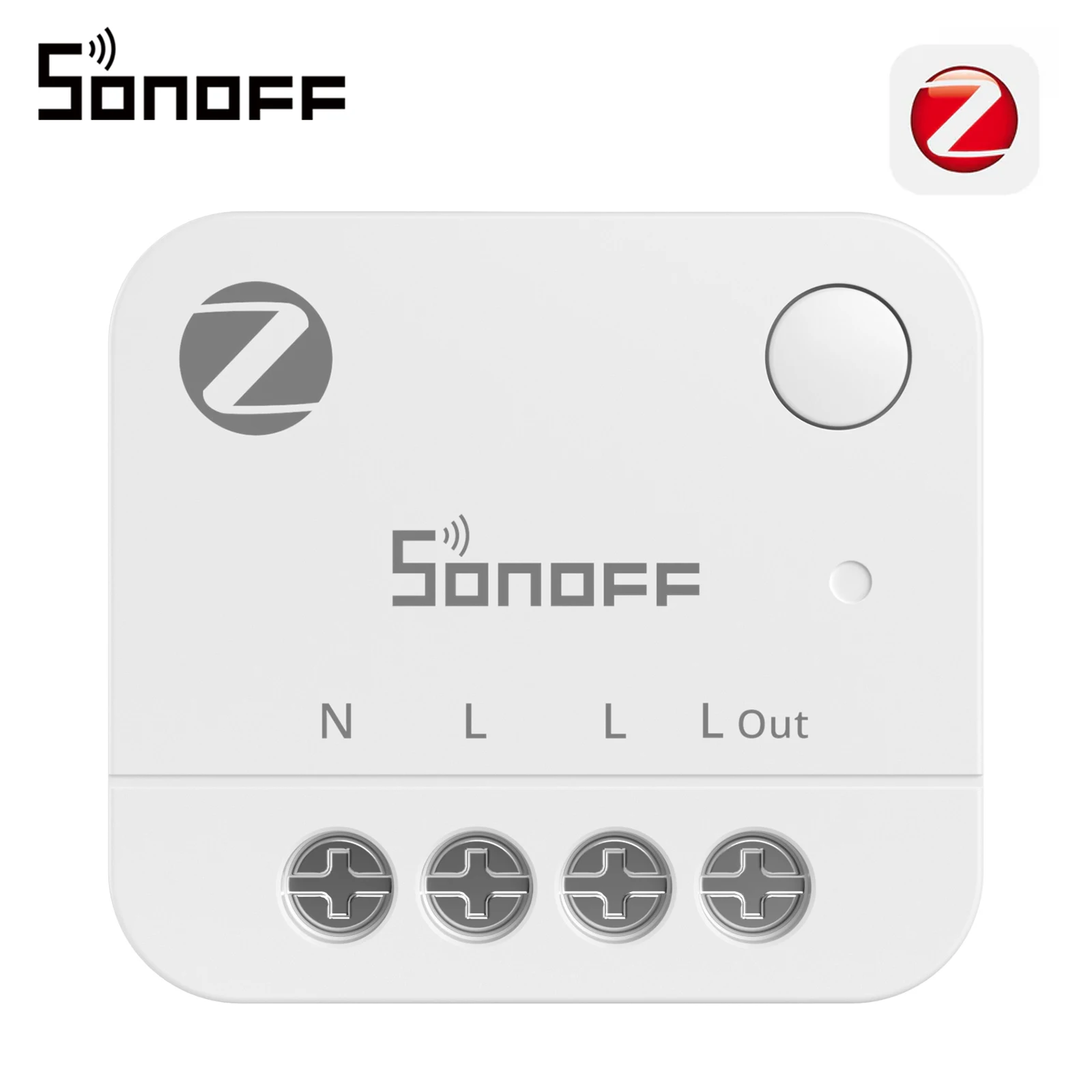 SONOFF MINI-ZB1GP MINI PM Compteur d'énergie Zigbee sans fonction de commutation, jusqu'à 16 A, surveillance de l'énergie, calcul des coûts, protection contre les surcharges et les surintensités