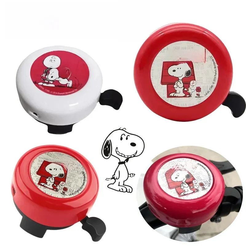 AliExpress MINISO Snoopy Bicycle Bell Road Bicycle Horn Sound Alarm for Safety Cycling Handlebar E-Bike Electric Scooter Creative Accessories