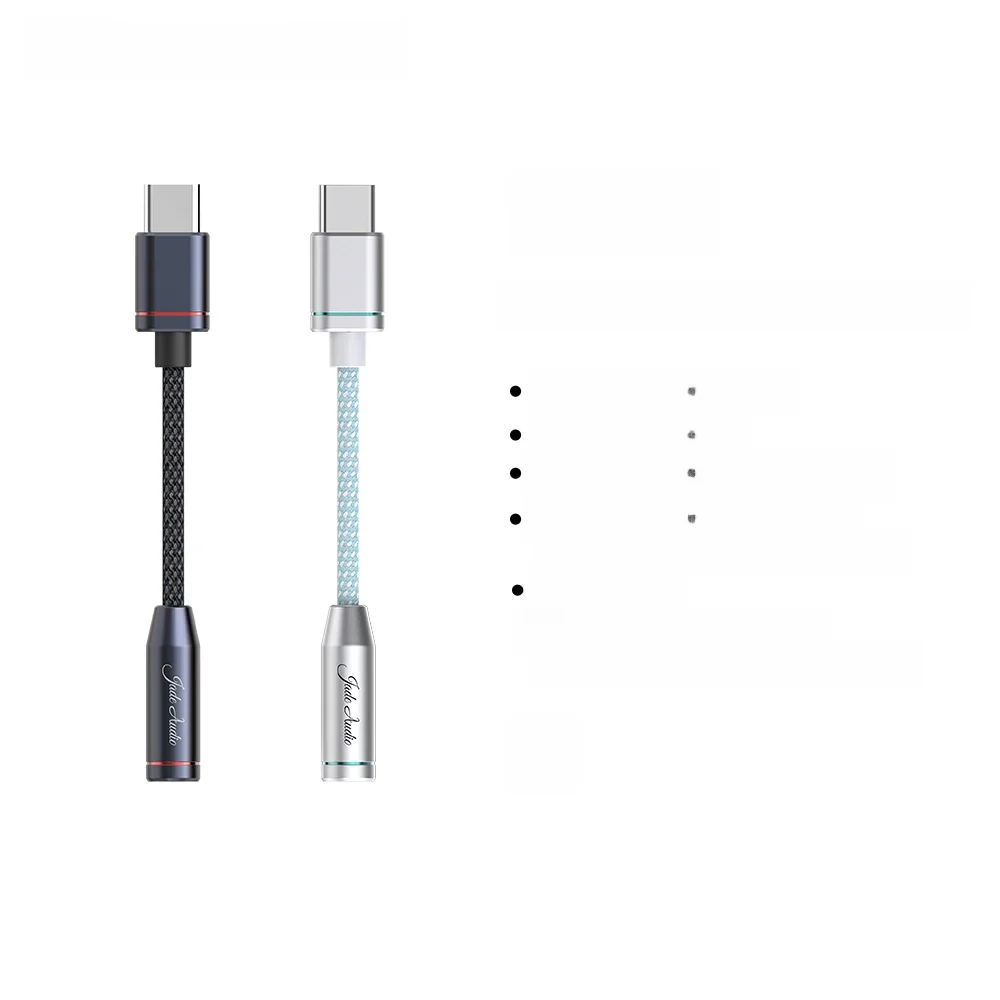 FiiO JA11 USB Type C naar 3,5 mm oortelefoon/hoofdtelefoonadapter USB C-kabel USB C naar 3,5 audio Aux-kabel voor IOS Android - afbeelding 2