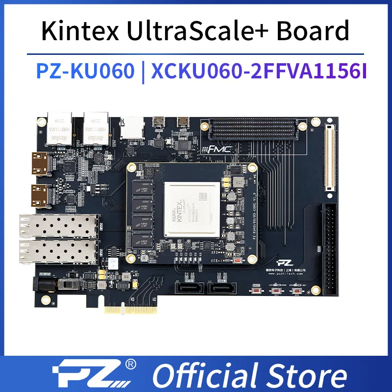 fpga board Puzhi PZ-KU060-KFB Xilinx Kintex UltraScale+ XCKU060 FPGA Evaluation Kit development board soc fpga development board