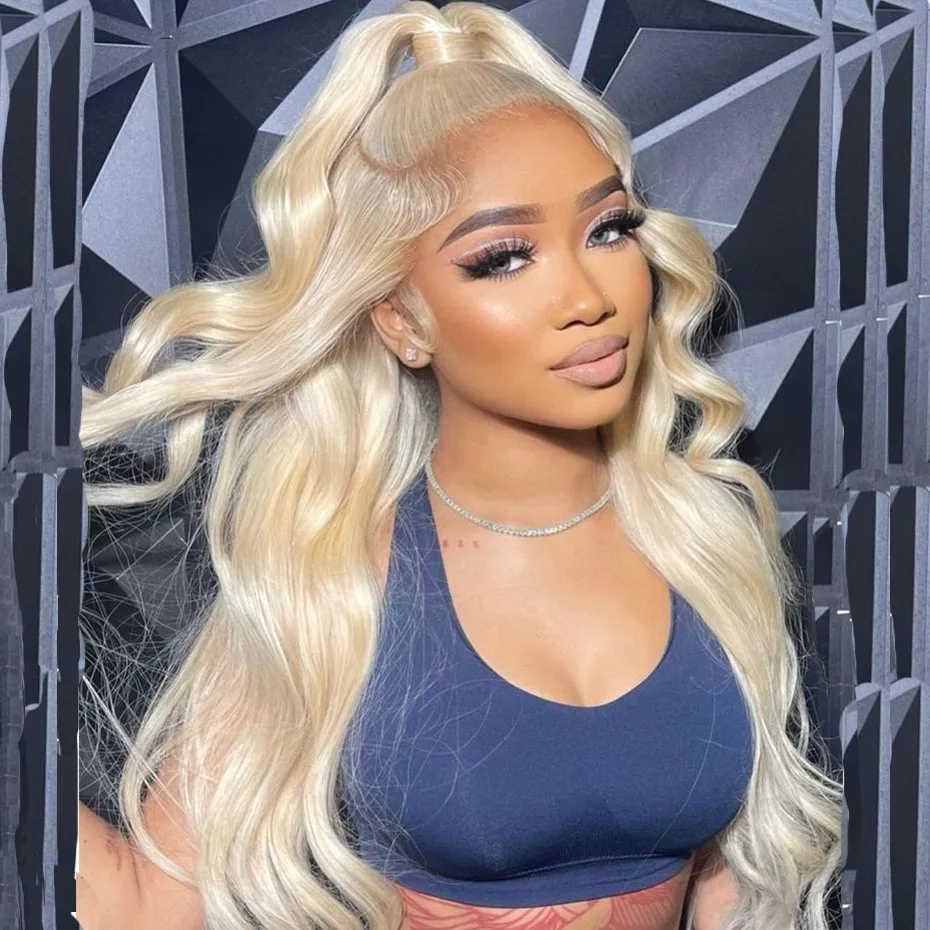 34 inch 613 Hd Lace Frontal wig Body wave long blonde 13*6 lace front wigs 180% density high quality With Baby Hair Pre Plucked