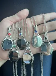 10-Colors H2o Series Necklace Just Add Water Mermaid Shell Locket Necklace Jewelry Inlay Exquisite Colorful Natural Zircon