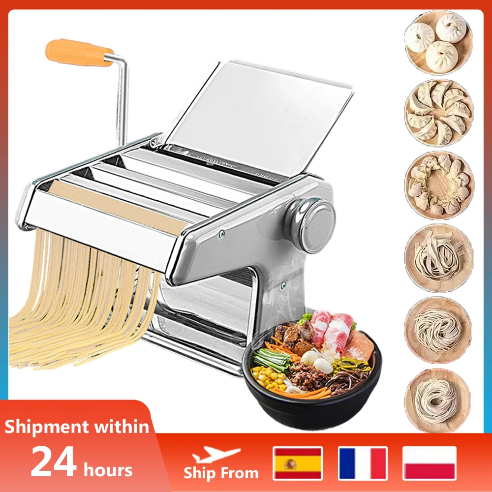 Familie Nudelmaschine Edelstahl Multifunktionale Teigpresse Manueller Rollmechanismus Nudelknödel Wonton Skin Maker
