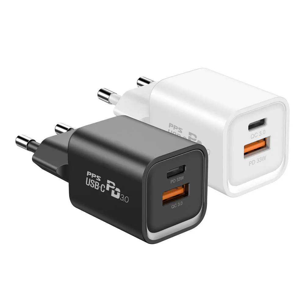PPS33W USB PD C Type GAN for iPhone Galaxy fast charger PD33Wmini 1 + 1