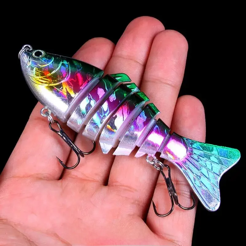 10 cm 15.6g coulant Wobblers 7 Segments Pesca leurres de pêche multi-articulé appâts durs matériel de pêche basse Isca manivelle